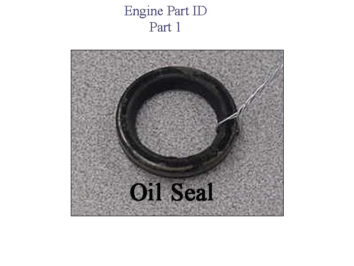 Engine Part ID Part 1 