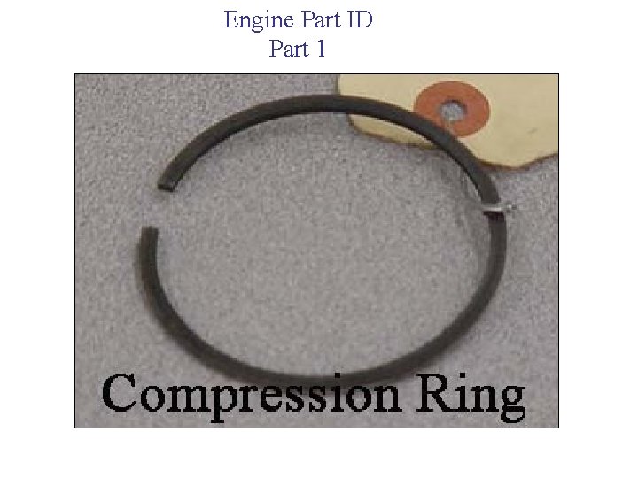 Engine Part ID Part 1 