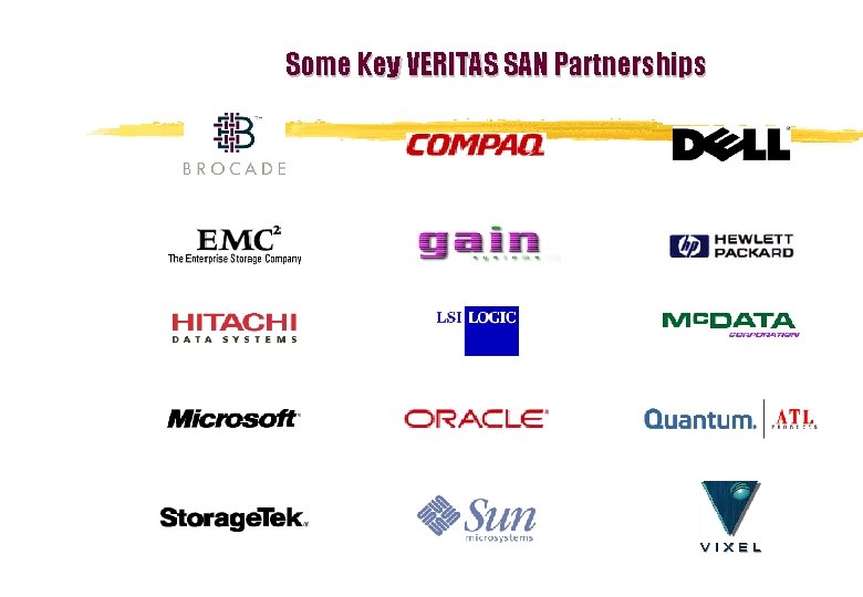Some Key VERITAS SAN Partnerships 