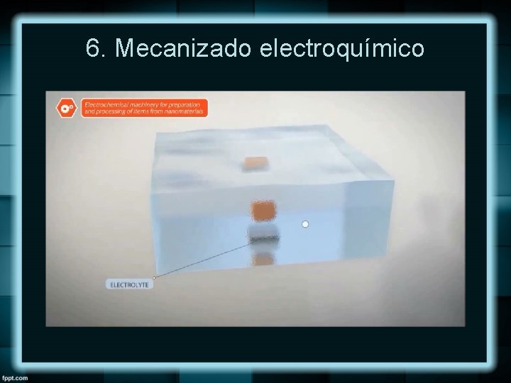 6. Mecanizado electroquímico 