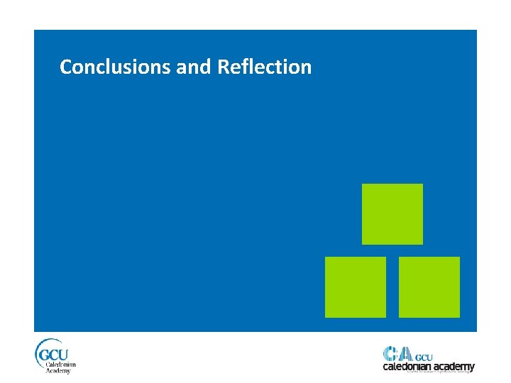 Conclusions and Reflection 