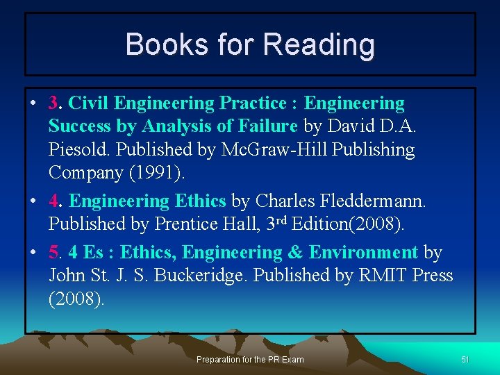 Books for Reading • 3. Civil Engineering Practice : Engineering Success by Analysis of