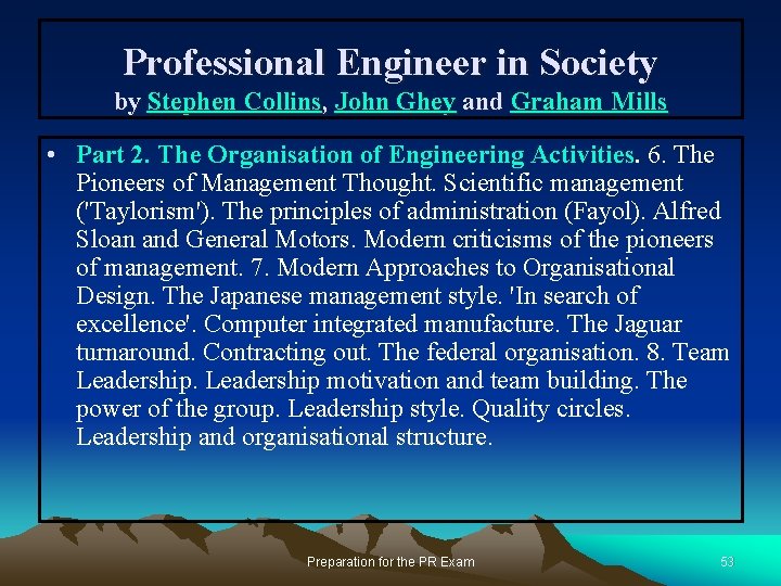 Professional Engineer in Society by Stephen Collins, John Ghey and Graham Mills • Part