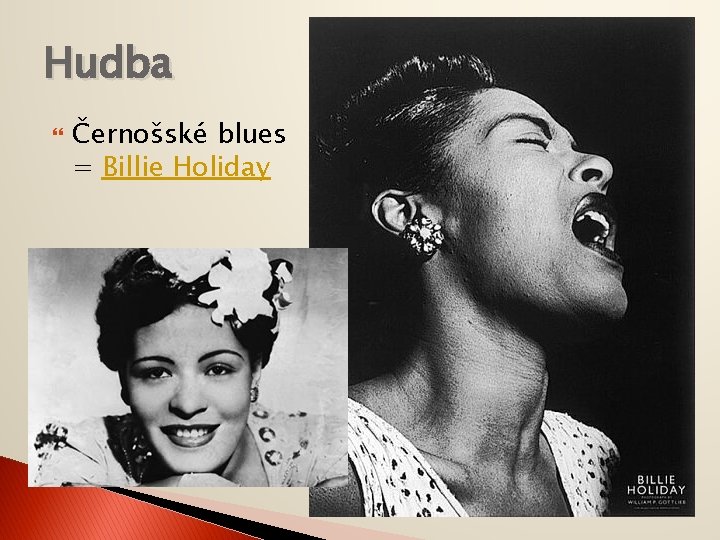 Hudba Černošské blues = Billie Holiday 