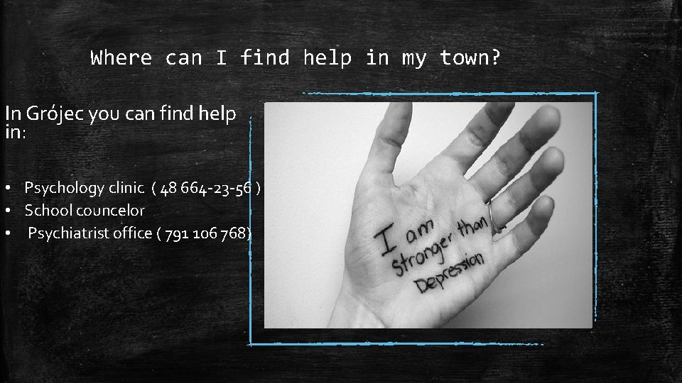 Where can I find help in my town? In Grójec you can find help