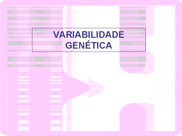 VARIABILIDADE GENÉTICA 