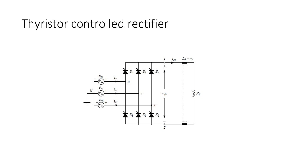 Thyristor controlled rectifier 