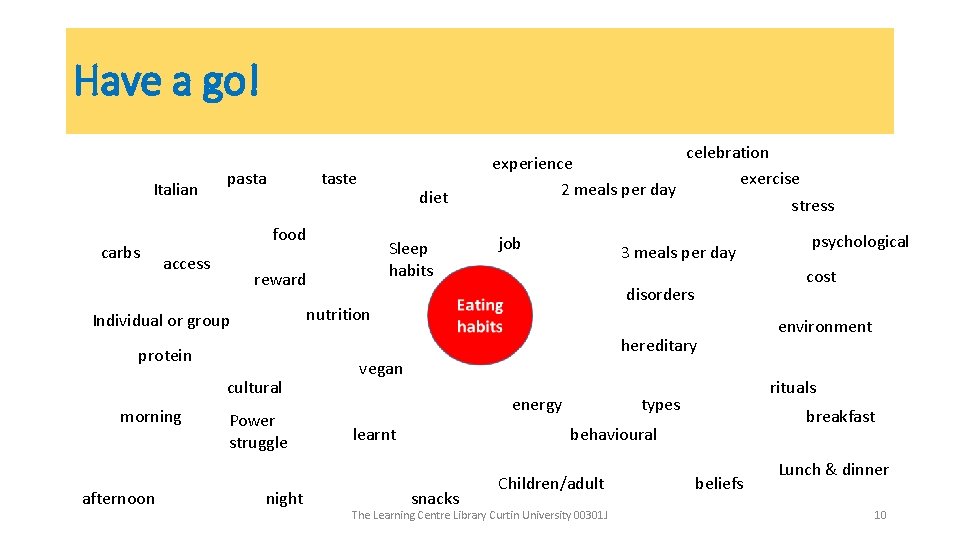 Have a go! Italian carbs pasta taste food access job celebration exercise stress 3 Have a go! Italian carbs pasta taste food access job celebration exercise stress 3