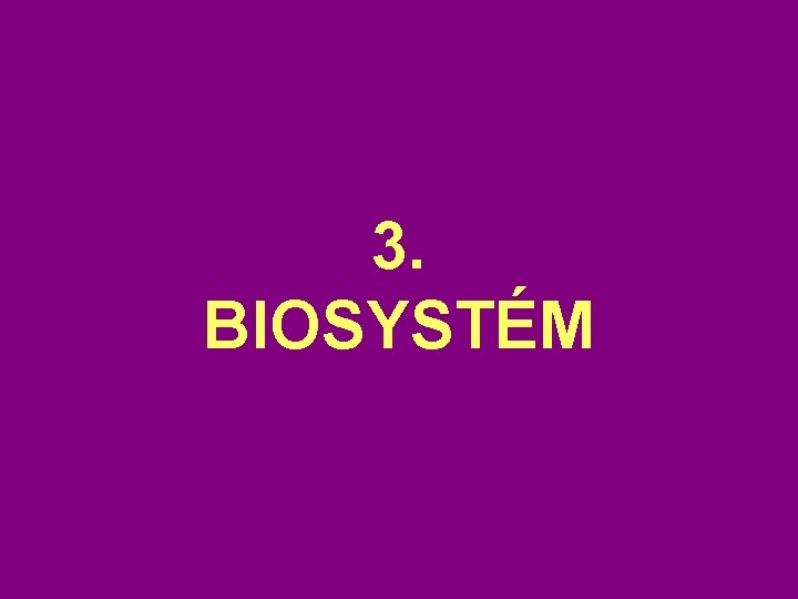 3. BIOSYSTÉM 