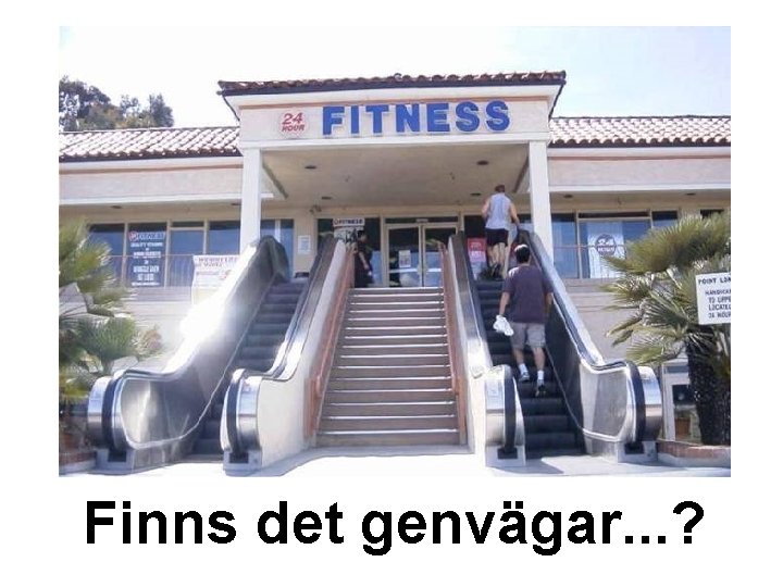 Finns det genvägar. . . ? 