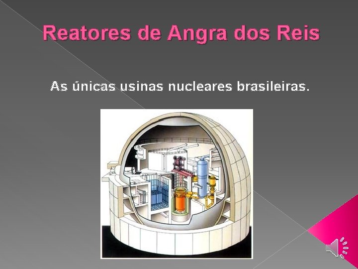 Reatores de Angra dos Reis As únicas usinas nucleares brasileiras. 
