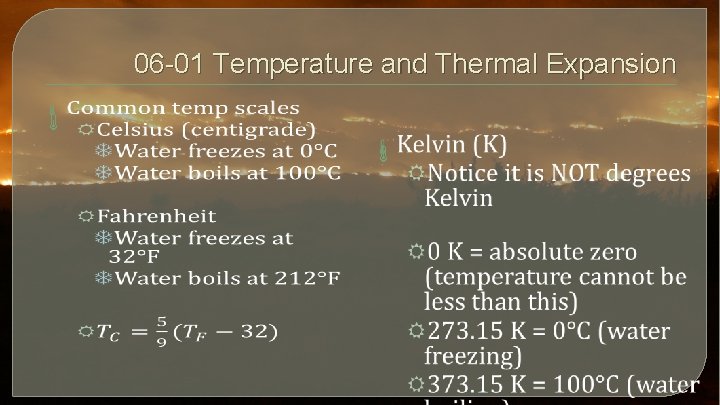 06 -01 Temperature and Thermal Expansion 
