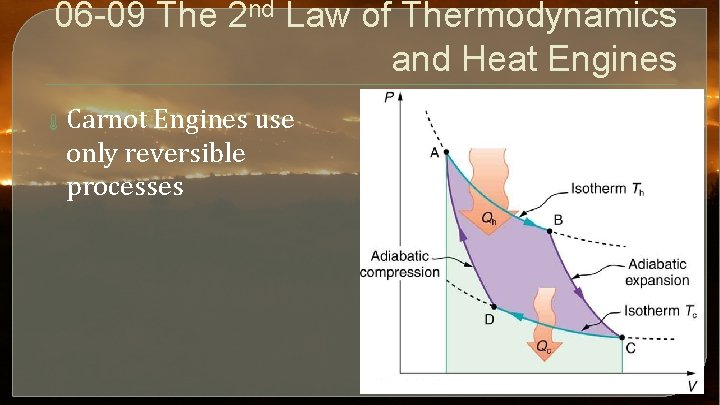 06 -09 The 2 nd Law of Thermodynamics and Heat Engines Carnot Engines use