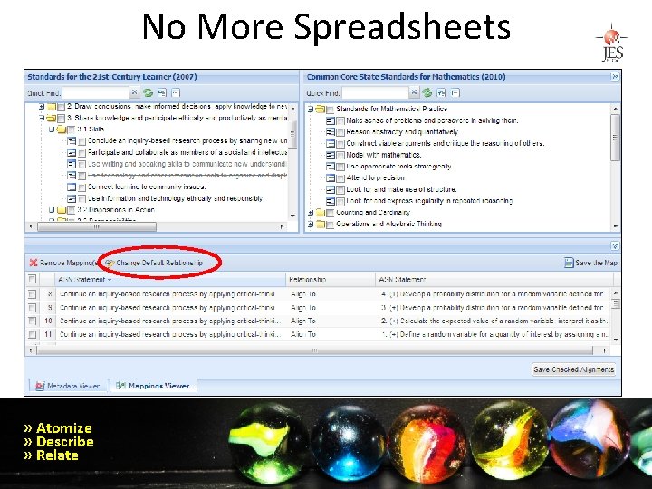 No More Spreadsheets » Atomize » Describe » Relate 