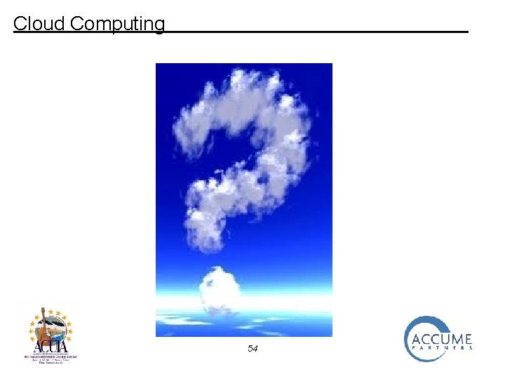 Cloud Computing 54 