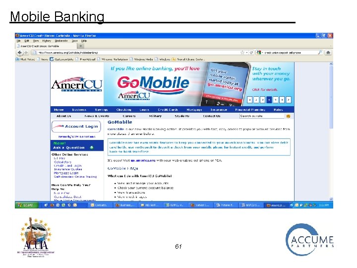 Mobile Banking 61 