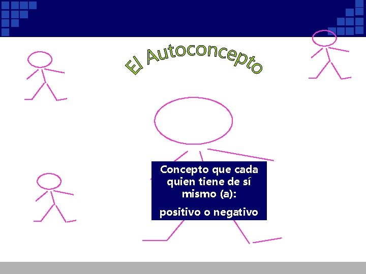 Concepto que cada quien tiene de sí mismo (a): positivo o negativo Concepto que cada quien tiene de sí mismo (a): positivo o negativo