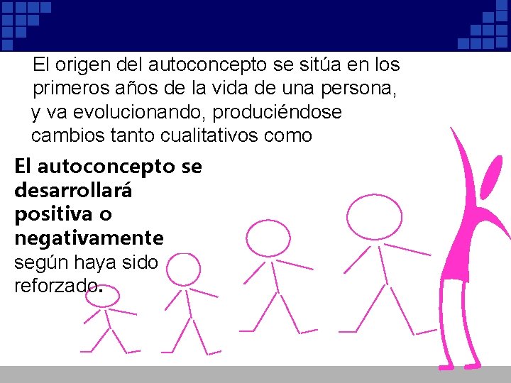 El origen del autoconcepto se sitúa en los primeros años de la vida de El origen del autoconcepto se sitúa en los primeros años de la vida de