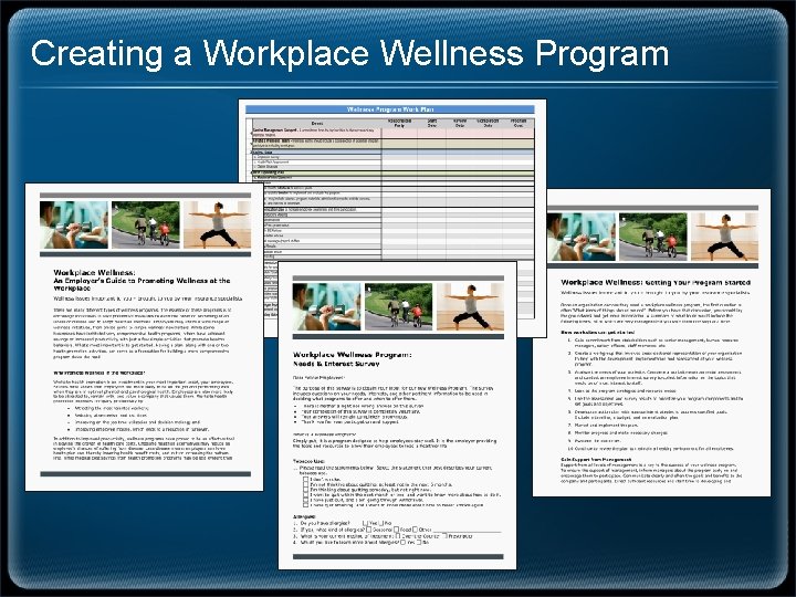 Creating a Workplace Wellness Program 