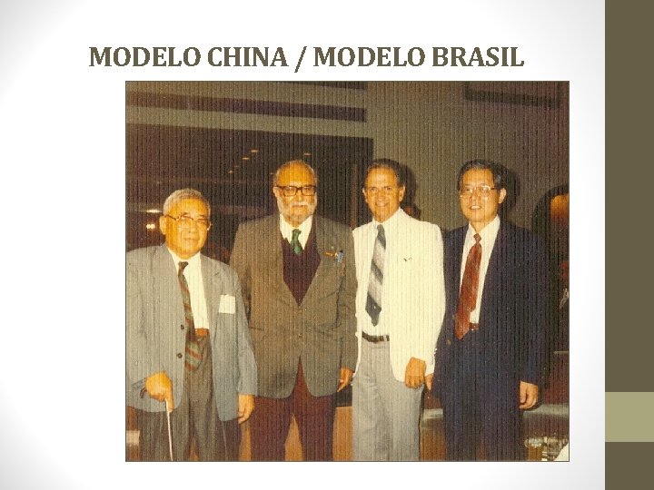 MODELO CHINA / MODELO BRASIL 