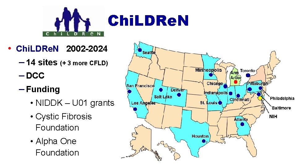 Chi. LDRe. N • Chi. LDRe. N 2002 -2024 – 14 sites (+ 3