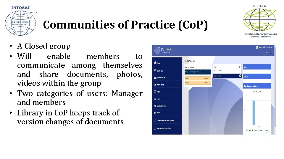 INTOSAI Communities of Practice (Co. P) Knowledge Sharing & Knowledge Services Committee • A