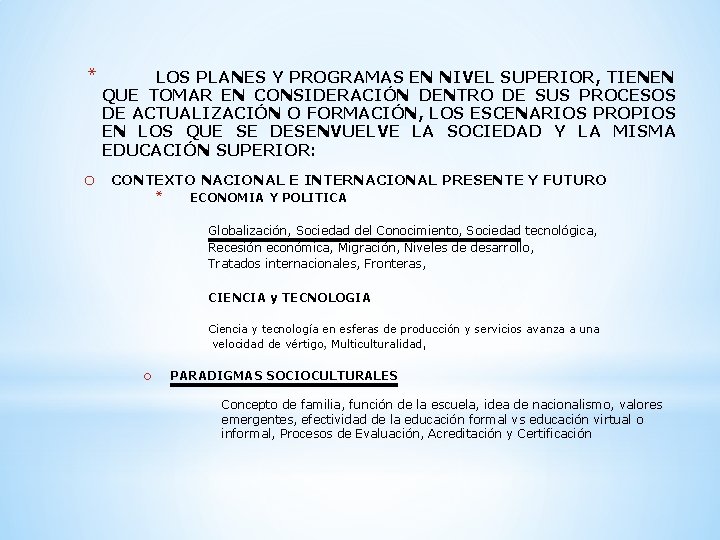 CONFERENCIA MAGISTRAL PRESENTE Y FUTURO DE LA EVALUACION