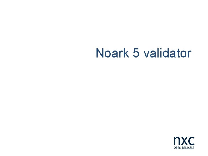 Noark 5 validator 