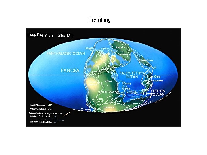 Pre-rifting Pre-rifting