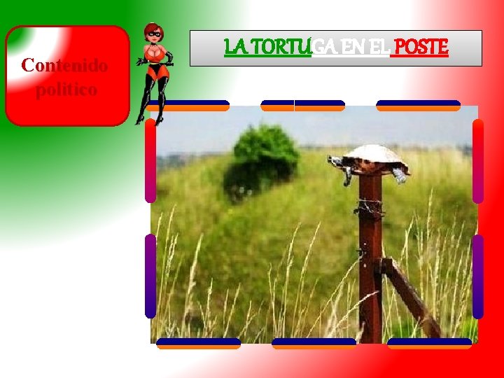 Contenido politico LA TORTUGA EN EL POSTE 