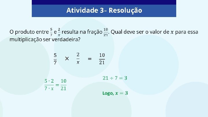 Atividade 3 – Resolução 