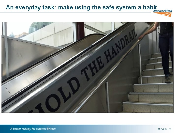 An everyday task: make using the safe system a habit The tragic fatality and