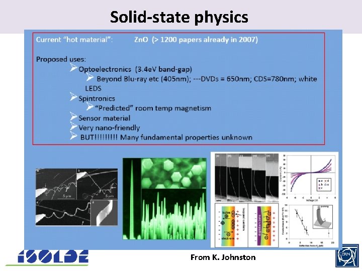 Solid-state. physics From K. Johnston 