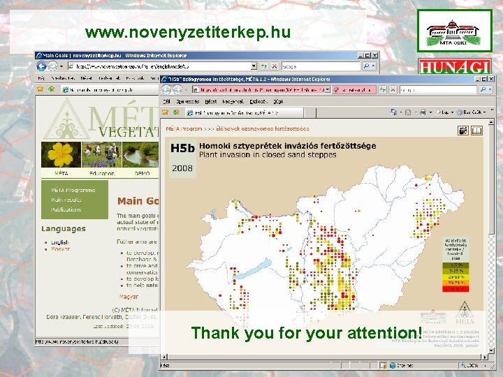 www. novenyzetiterkep. hu Thank you for your attention! 