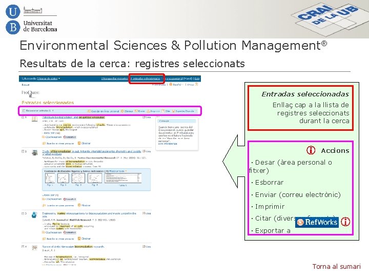 Environmental Sciences & Pollution Management® Resultats de la cerca: registres seleccionats Entradas seleccionadas Enllaç