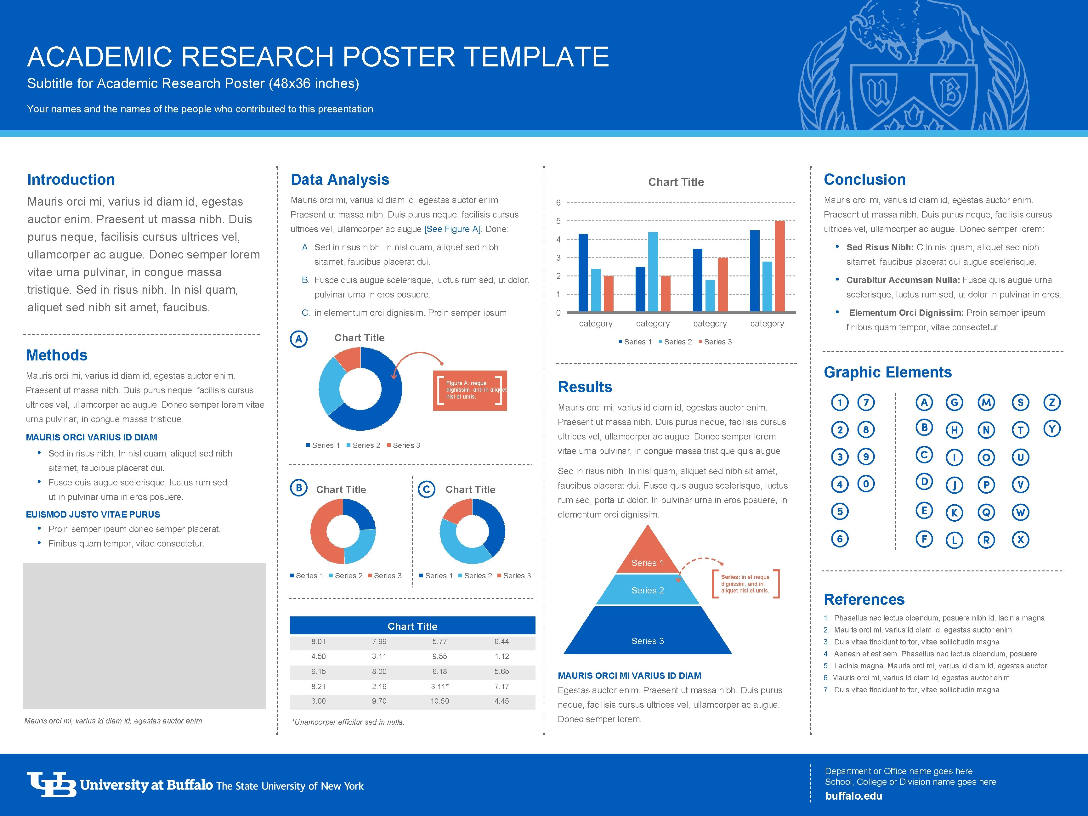 ACADEMIC RESEARCH POSTER TEMPLATE Subtitle for Academic Research Poster (48 x 36 inches) Your