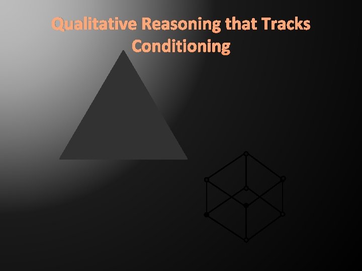Qualitative Reasoning that Tracks Conditioning 