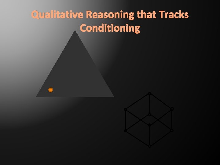 Qualitative Reasoning that Tracks Conditioning 