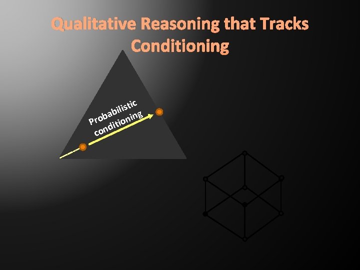 Qualitative Reasoning that Tracks Conditioning stic i l i b ing a b Pro