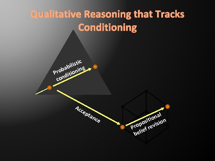 Qualitative Reasoning that Tracks Conditioning stic i l i b ing a b Pro