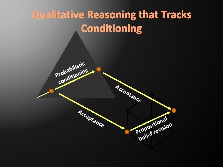 Qualitative Reasoning that Tracks Conditioning stic i l i b ing a b Pro