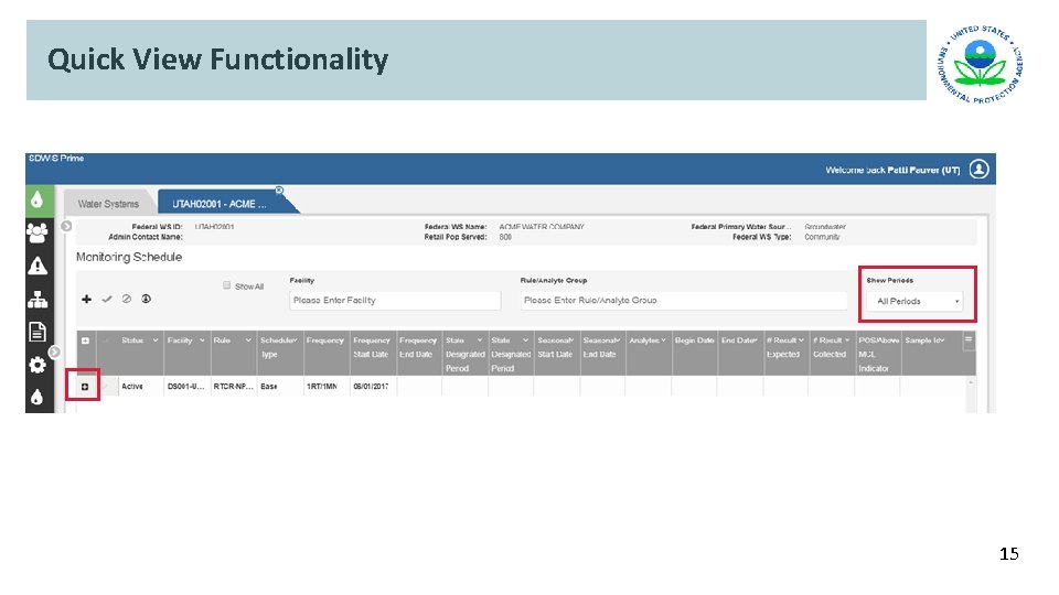Quick View Functionality 15 Quick View Functionality 15