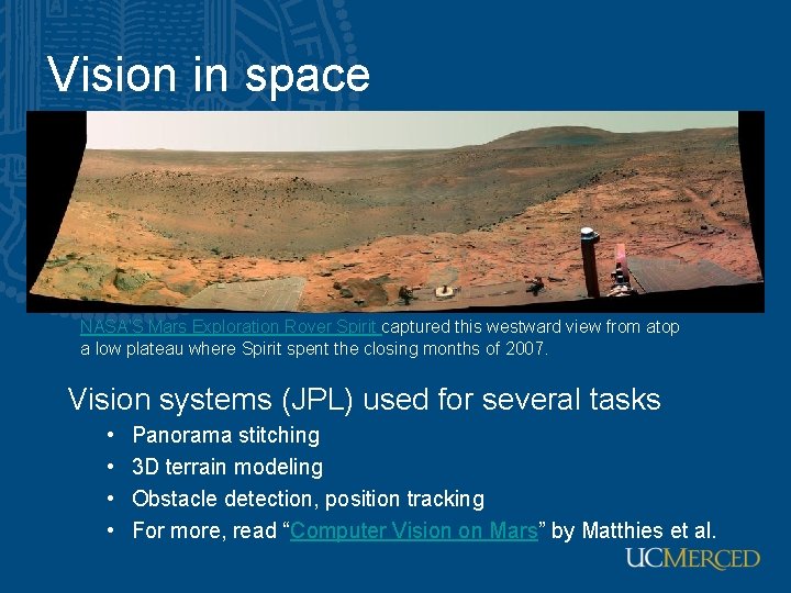 EECS 274 Computer Vision Introduction What is computer