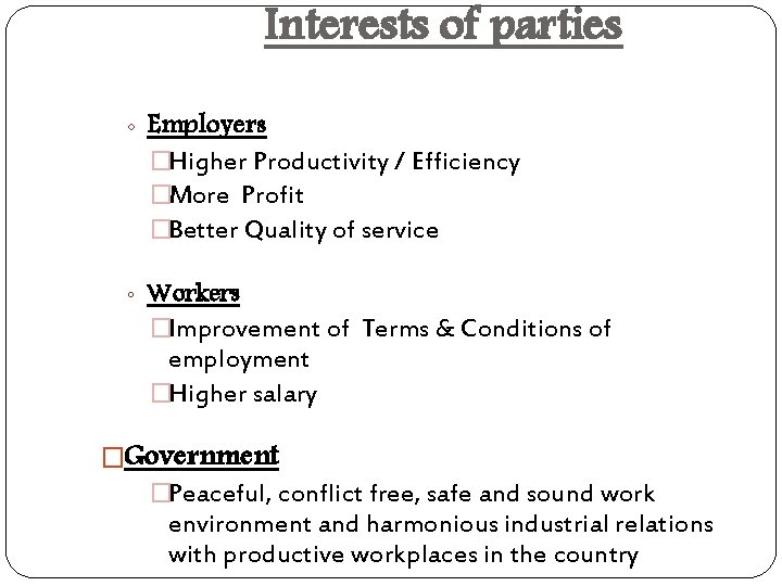 Ministry Of Labour Industrial Relations Employment And Training