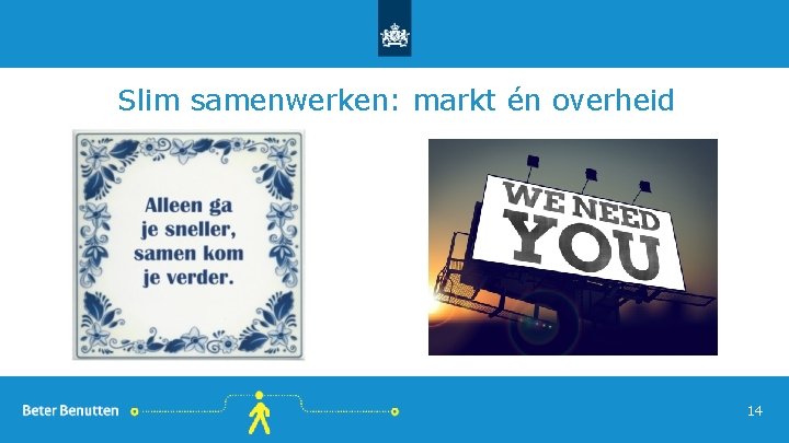 Slim samenwerken: markt én overheid 14 