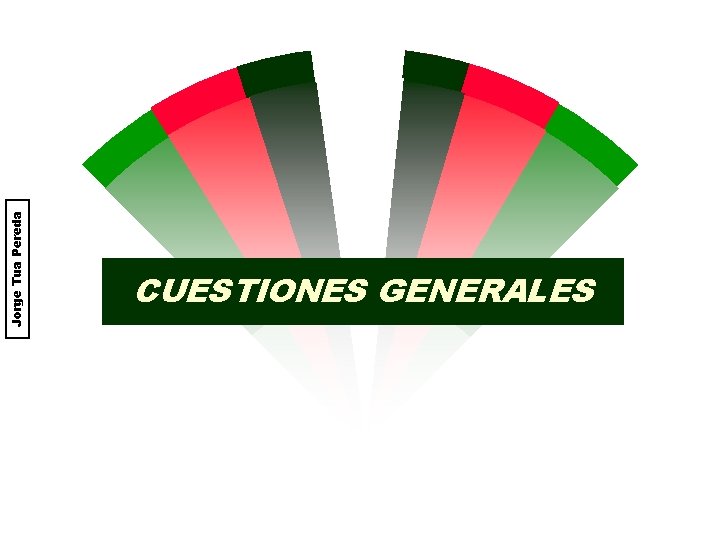 Jorge Tua Pereda CUESTIONES GENERALES 