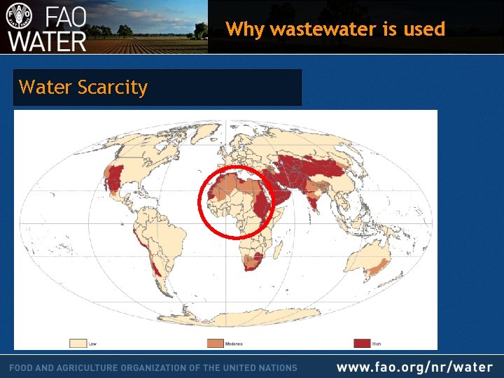 Why wastewater is used Water Scarcity 