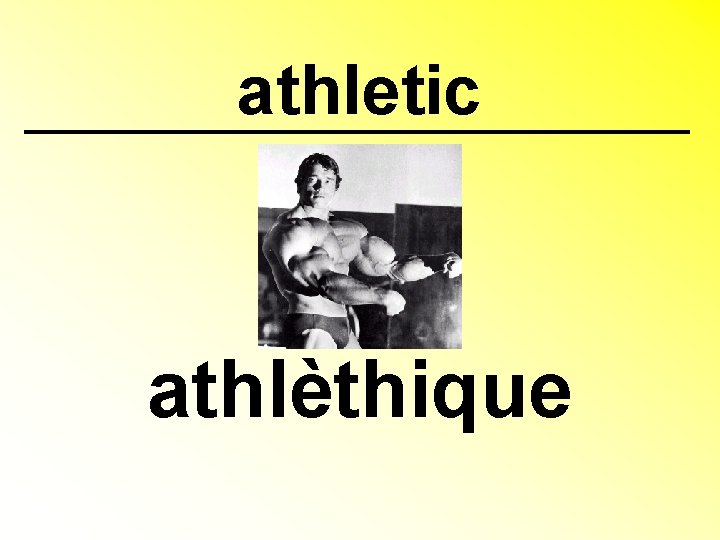 athletic athlèthique 