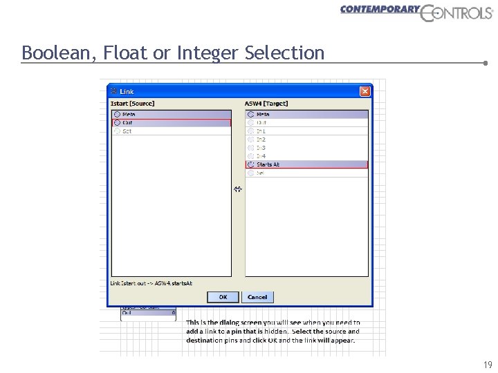 Boolean, Float or Integer Selection 19 