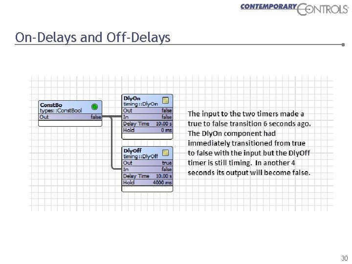 On-Delays and Off-Delays 30 